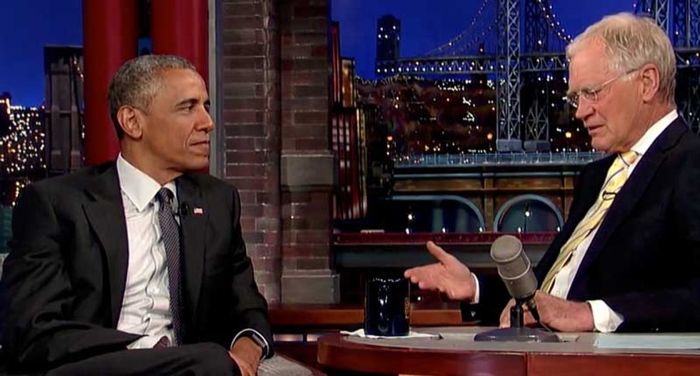Obama discusses Baltimore on last David Letterman appearance: Many blacks don't trust the cops