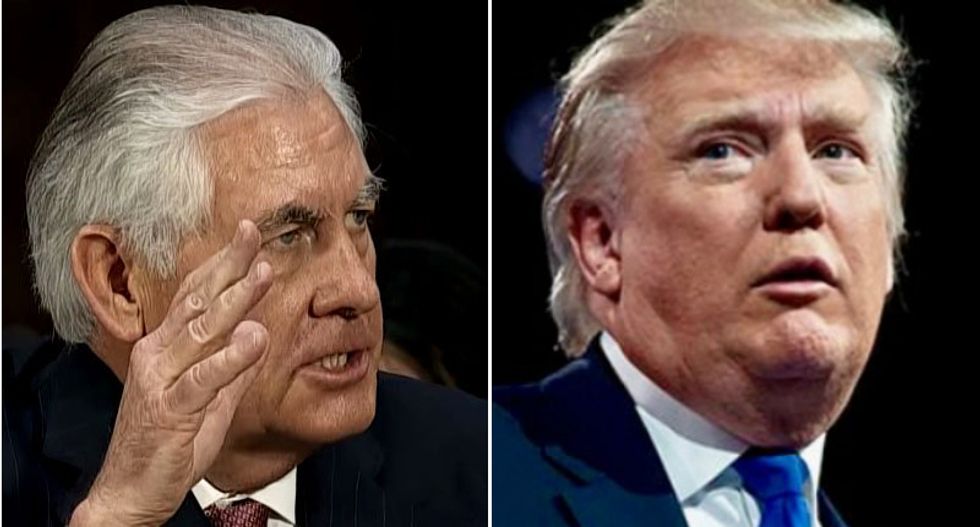 Trump furiously hurls insults at Rex Tillerson after he reveals Putin ran circles around him