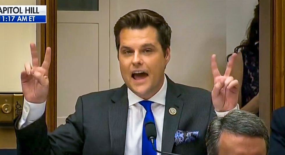 Did Florida Republican Matt Gaetz just get an illegal donation from the Trump organization?