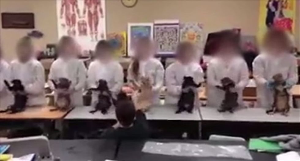 Activists reveal creepy video of Oklahoma City high schoolers making dead cats 'dance'
