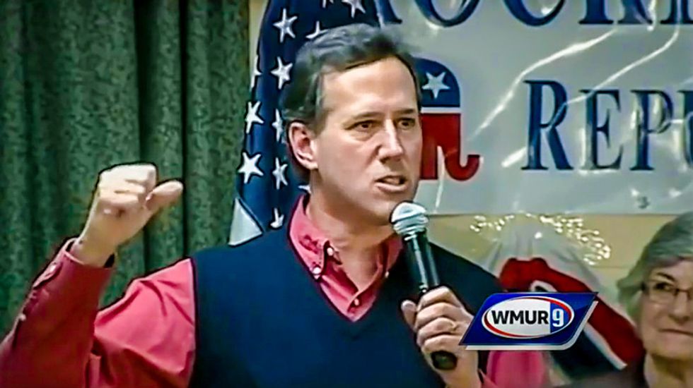 Rick Santorum blames Christianity's decline on lack of anti-abortion zealots running for president