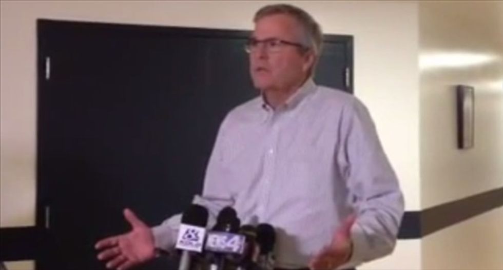 'I'm running for president in 2016': Jeb Bush caught announcing campaign early