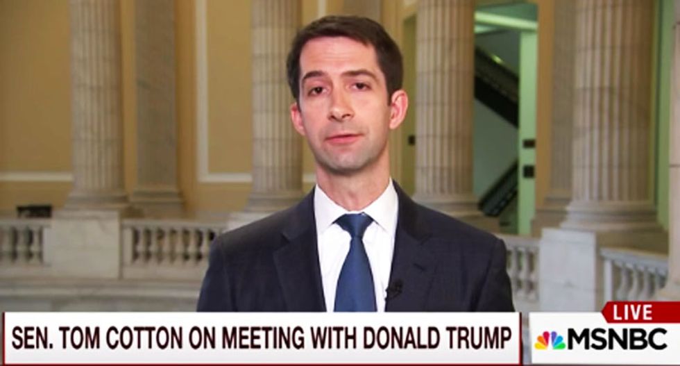 Tom Cotton: Trump would be ‘a more serious' commander in chief than Hillary