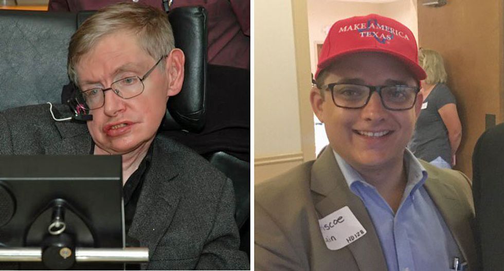 Texas Republican mocks Stephen Hawking after his death -- and gets obliterated by his colleagues