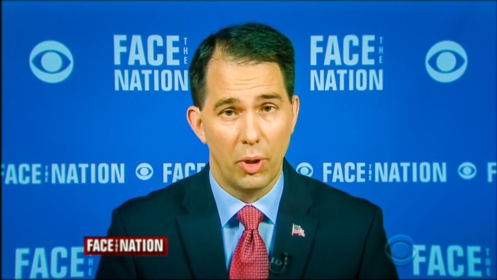 Scott Walker gives conspiracy theory nuts a back rub