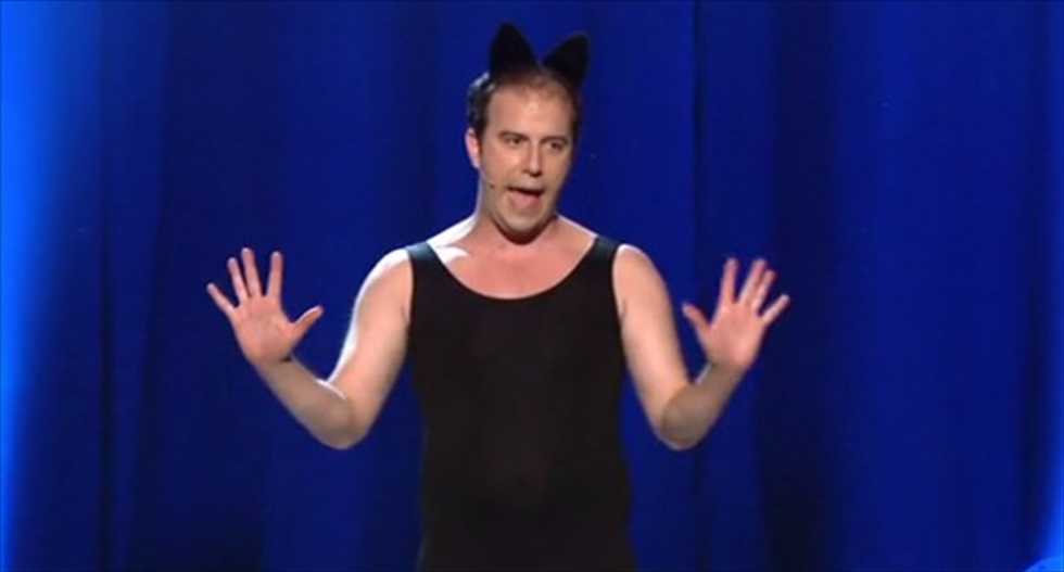 The 'Mad Men' finale's naked hippie played 1,000 cats in a mini-musical and it is awesome
