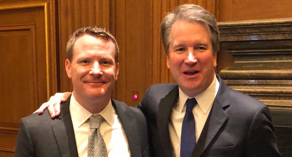 Top GOP lawyer busted for posting picture of Mitch McConnell holding severed head of Merrick Garland