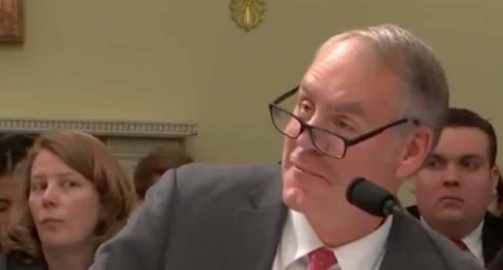 WATCH: Interior Secretary Ryan Zinke makes a fool of himself by trying to speak Japanese with Asian-American congresswoman