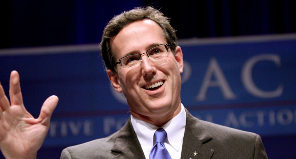 Rick Santorum finds only one voter waiting at Iowa campaign event, warns her about gay marriage