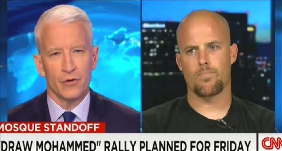 Anderson Cooper hammers Ariz. man behind anti-Islam rally: Isn't bringing guns to a mosque violent?