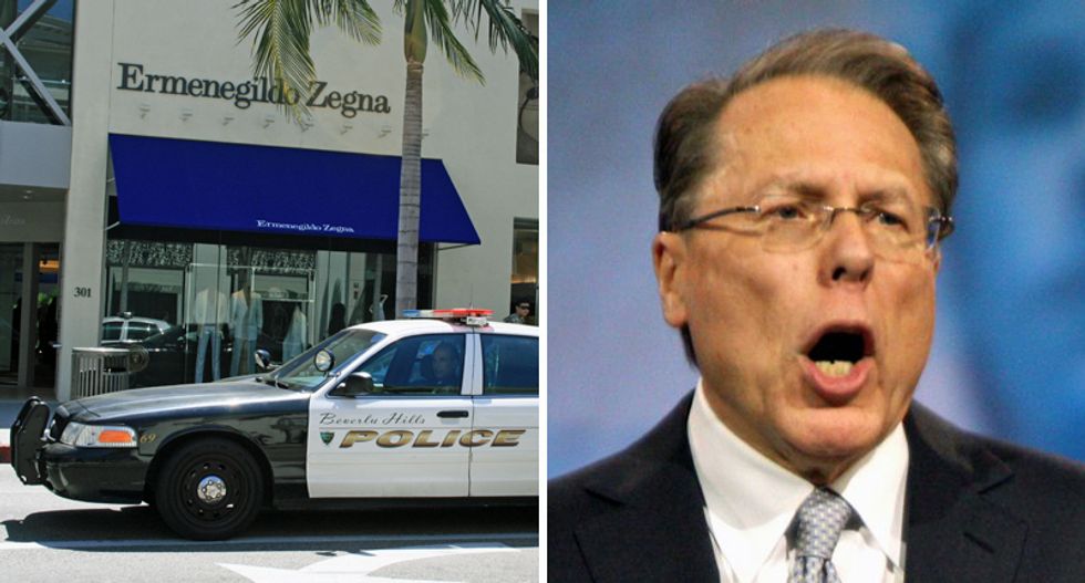 BUSTED: National Rifle Association caught spending $275,000 at Beverly Hills boutique — on suits for Wayne LaPierre