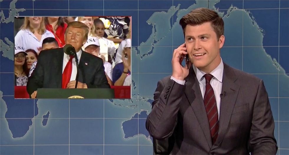 Saturday Night Live calls the authorities to report a ‘kook’ after Trump’s unhinged Florida Panhandle rally