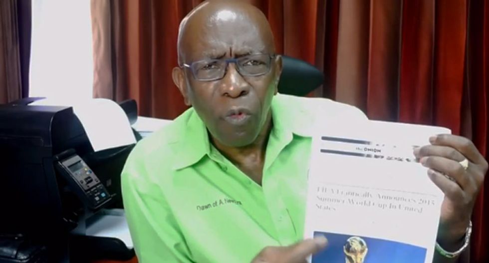 Oops: Watch as indicted ex-FIFA official cluelessly uses The Onion to defend himself