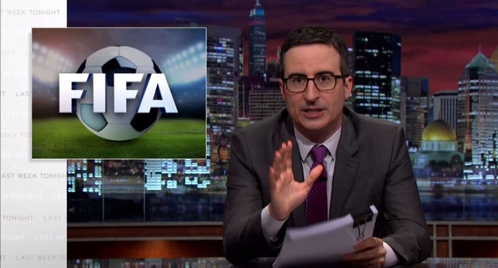John Oliver: I'll drink a disgusting Bud Light Lime if FIFA boots 'a**hole demon' leader Sepp Blatter