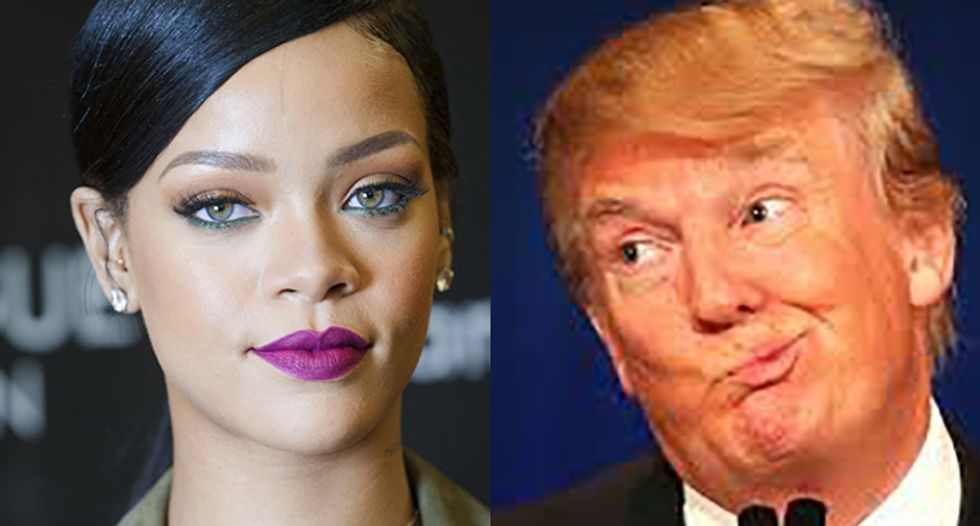 Pop star Rihanna condemns travel bans and calls Pres. Trump an 'immoral pig'