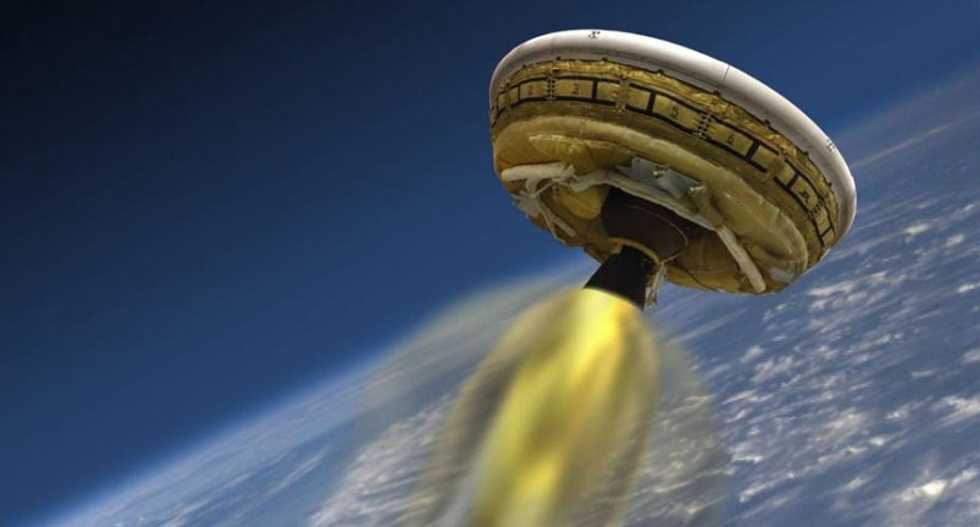Parachute for NASA 'flying saucer' only partly deploys during test