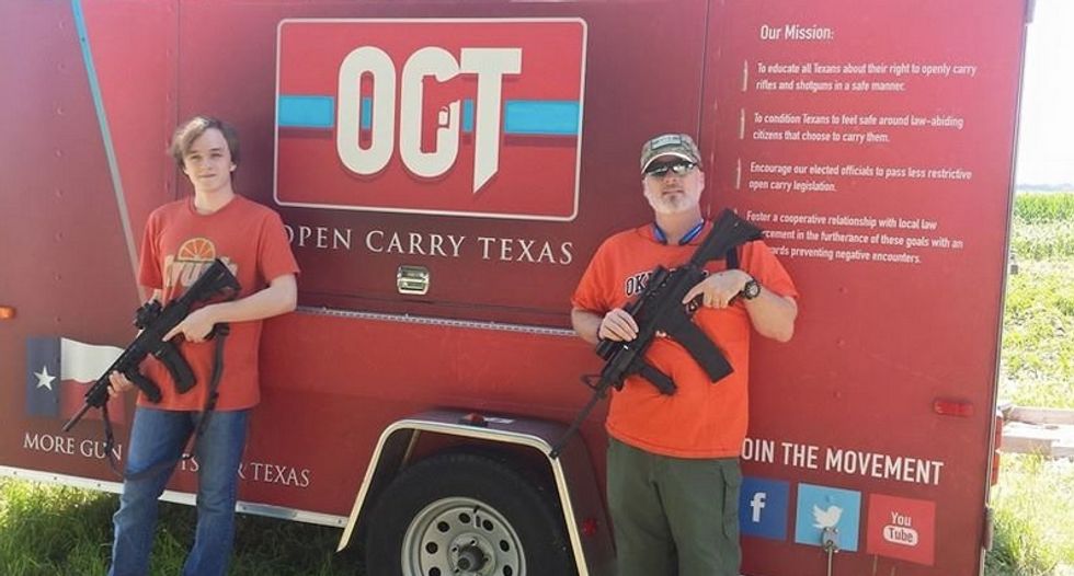 Open Carry Texas activists strapped with guns say cops treat them like 'terrorists' by asking for ID