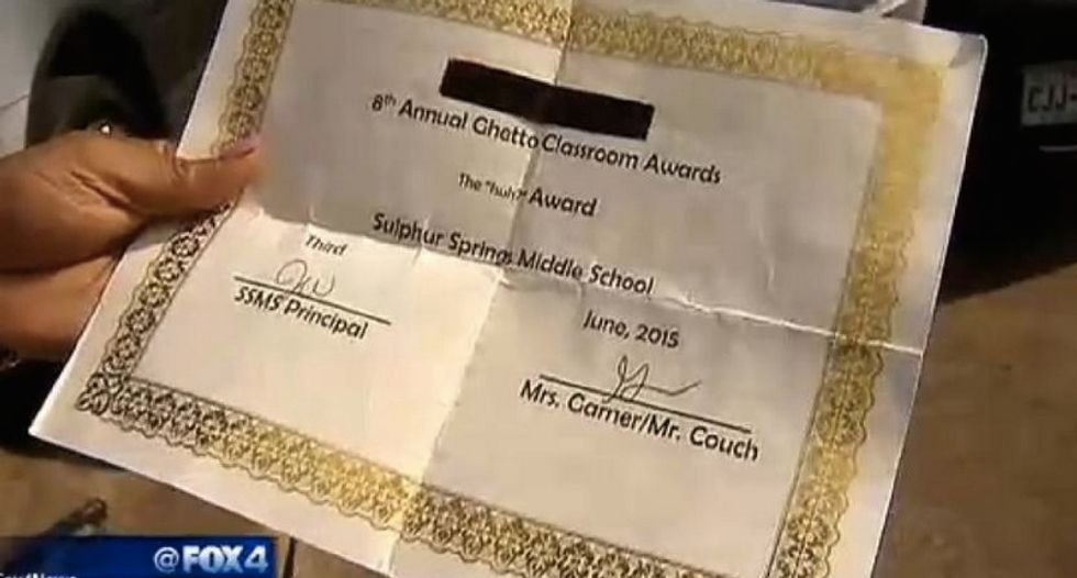 TX teachers mock special ed students with 'ghetto awards' - insist they didn’t mean to degrade anyone