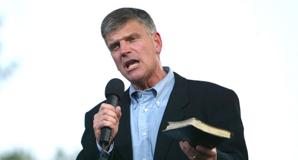 Oops: Franklin Graham moves bank accounts from gay-friendly bank to one that sponsors gay pride events