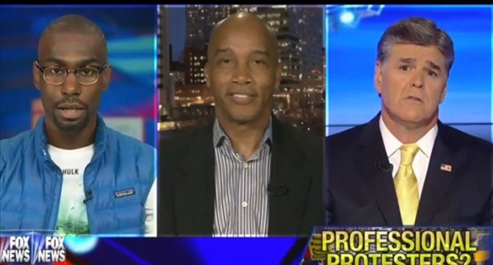 Sean Hannity and guest accuse activist Deray McKesson of being a 'race pimp'