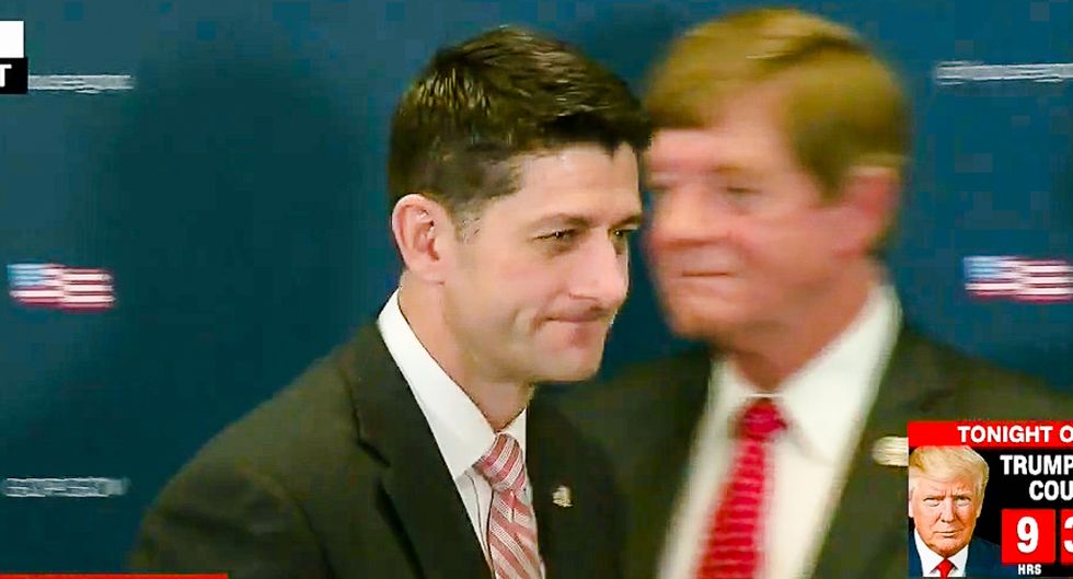 'Waste of my f*cking time': Hot mic at GOP press conference catches griping as Paul Ryan walks away
