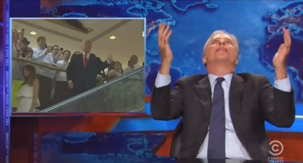 Jon Stewart rejoices: Donald Trump's presidential run will make my last six weeks 'my best six weeks'