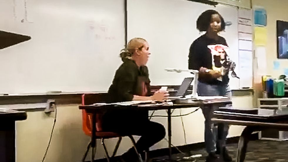 Video shows black mom threatening entire classroom with 'ass whoopins for free' for bullying her daughter