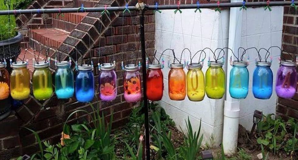 Baltimore woman trolls homophobe who accused her of having 'relentlessly gay' yard