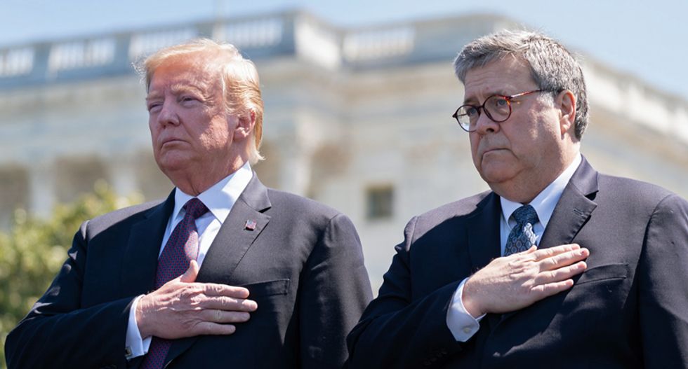 ‘Barr keeps getting lower’: AG blasted by legal experts for having DOJ chase Trump’s conspiracy theories