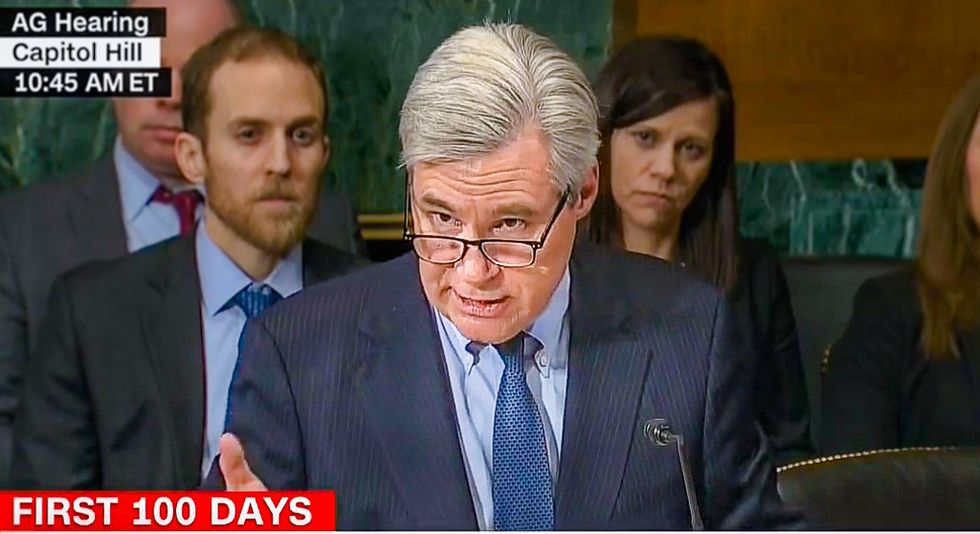 Sen. Sheldon Whitehouse shreds Trump's first week at AG hearing: 'A gong show with a nuclear button'