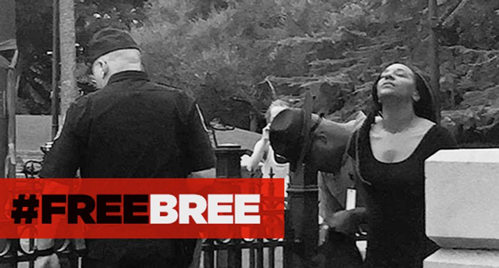 #FreeBree fundraiser fills with cash to support black woman arrested for pulling Confederate flag down