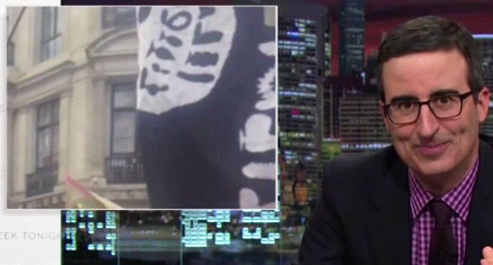 WATCH: John Oliver gleefully shreds CNN's '7 spectacular minutes of idiocy' spent on ISIS sex toy flag