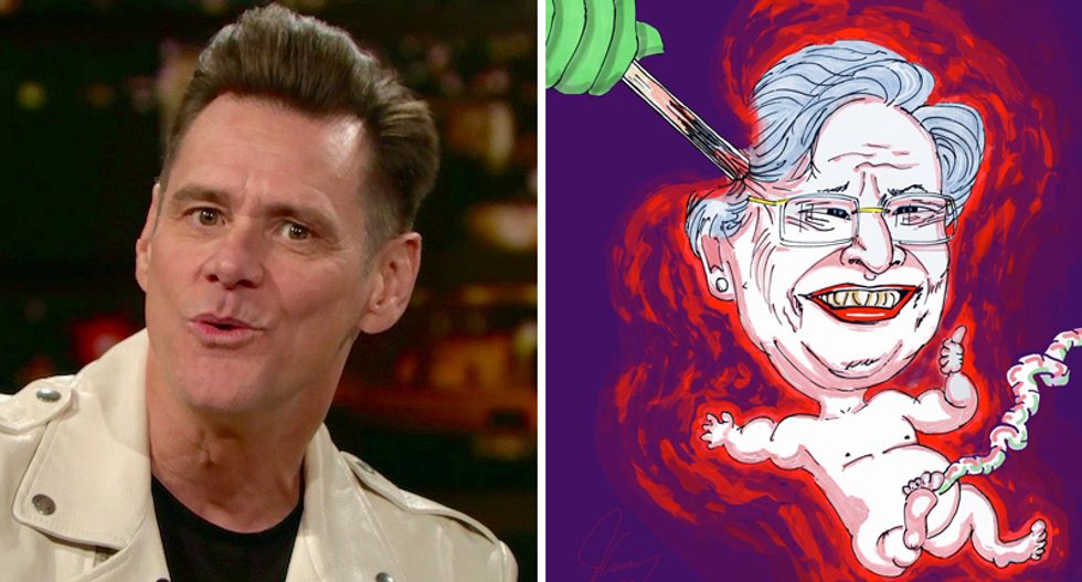 Actor Jim Carrey argues Alabama’s Republican governor should have been aborted