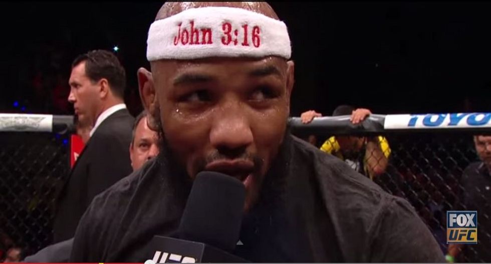 Conservatives go nuts after ‘godless’ martial arts chief 'bans' fighters from talking about Jesus