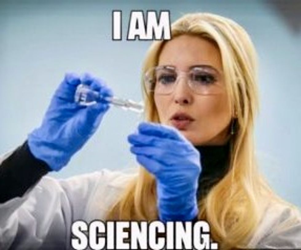 Princess Ivanka wanted to be a scientist, so the internet taught her how photos blow up in your face