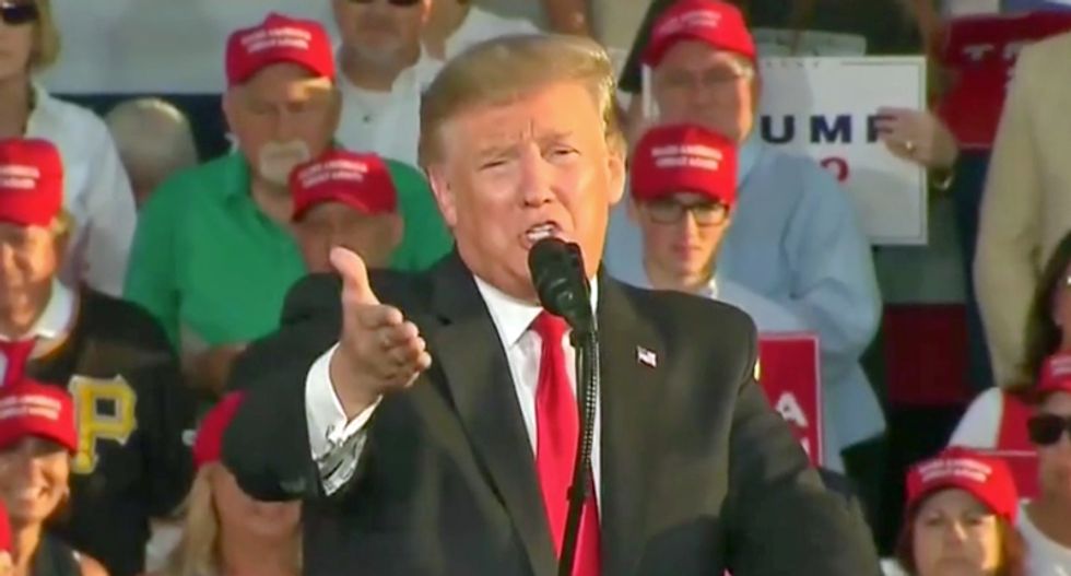 Trump would not be working were it not for his rally: ‘Who wants to sit around and do nothing on a Monday night’