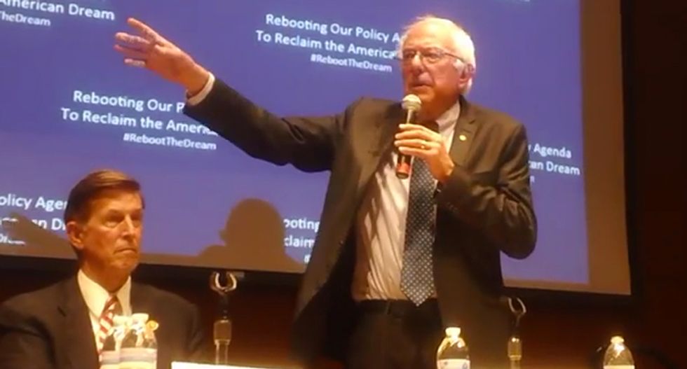 Watch Bernie Sanders clash with a gun control activist who thinks he sounds like the NRA