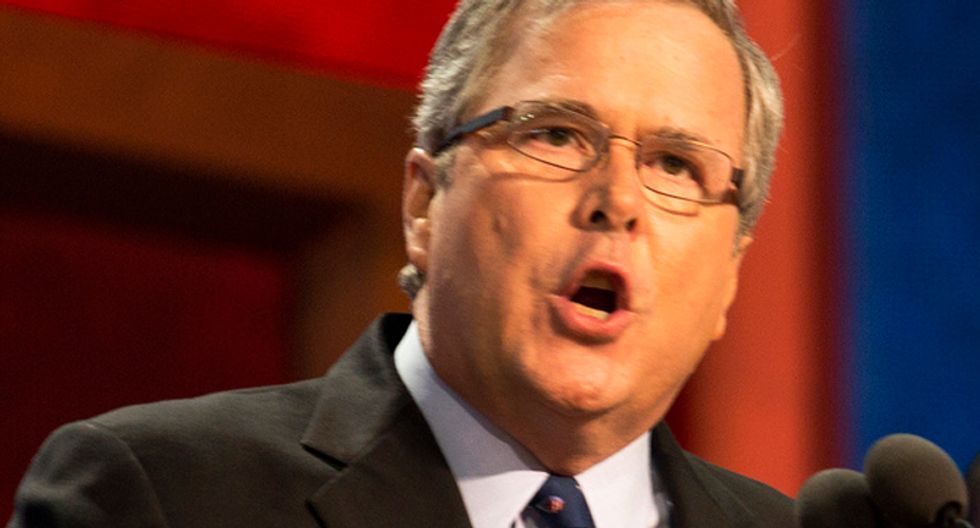 Jeb Bush accuses Obama of creating 'chaos' in the world by using too many big words