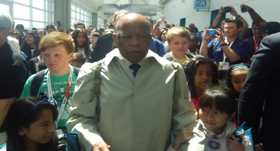 Rep. John Lewis wows Comic-Con with graphic novel that brings civil rights heroics to life