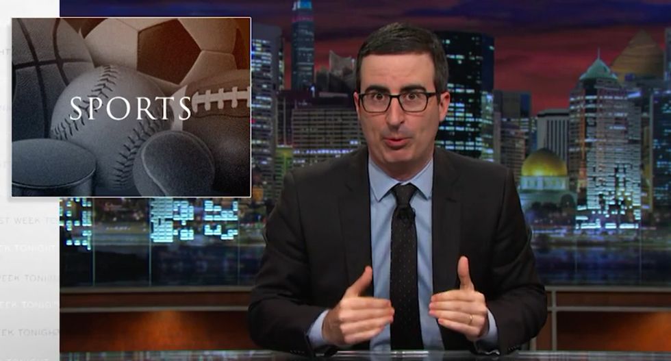 John Oliver rips greedy sports team owners who blackmail cities into building them absurd stadiums