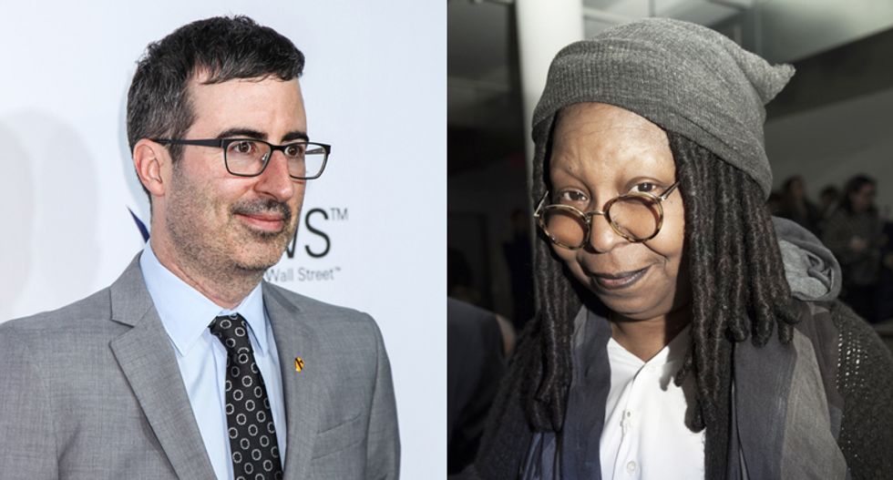John Oliver finds 10 clips of Whoopi Goldberg defending famous rapists and other horrible things