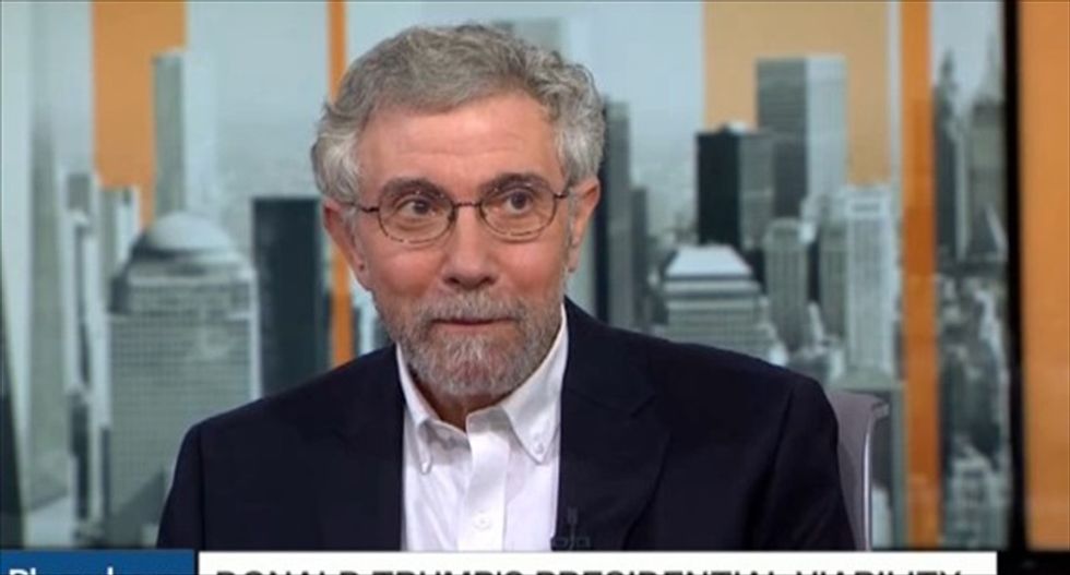 Paul Krugman nails why GOPers won't turn on Trump -- and it's not over fear of the president's wrath