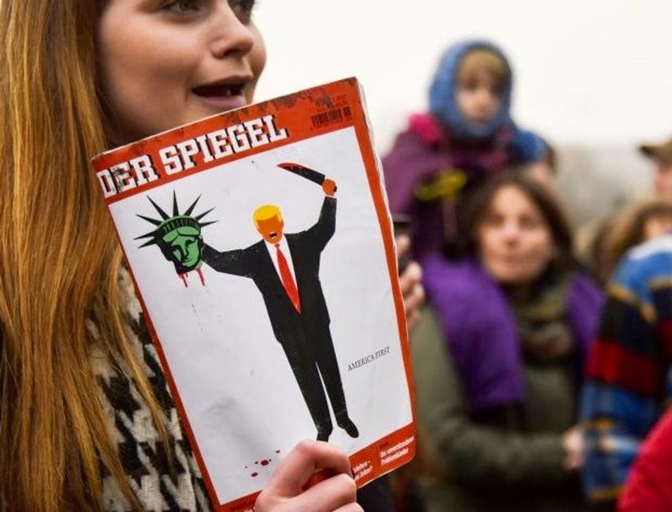 Trump beheading Statue of Liberty cover sparks criticism