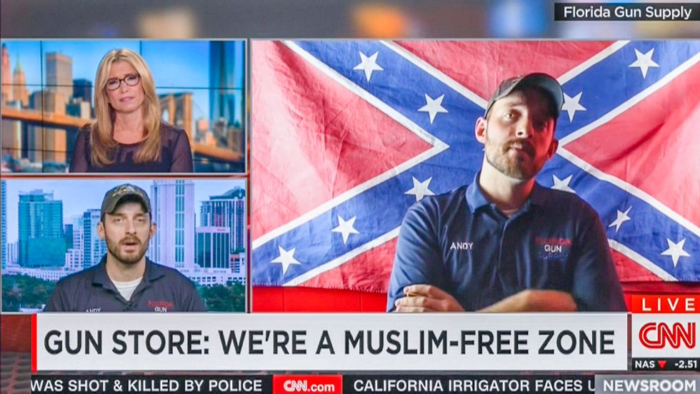 CNN host to Muslim-free gun store owner: Do you realize gun deaths 'way outnumber' attacks by Muslims?