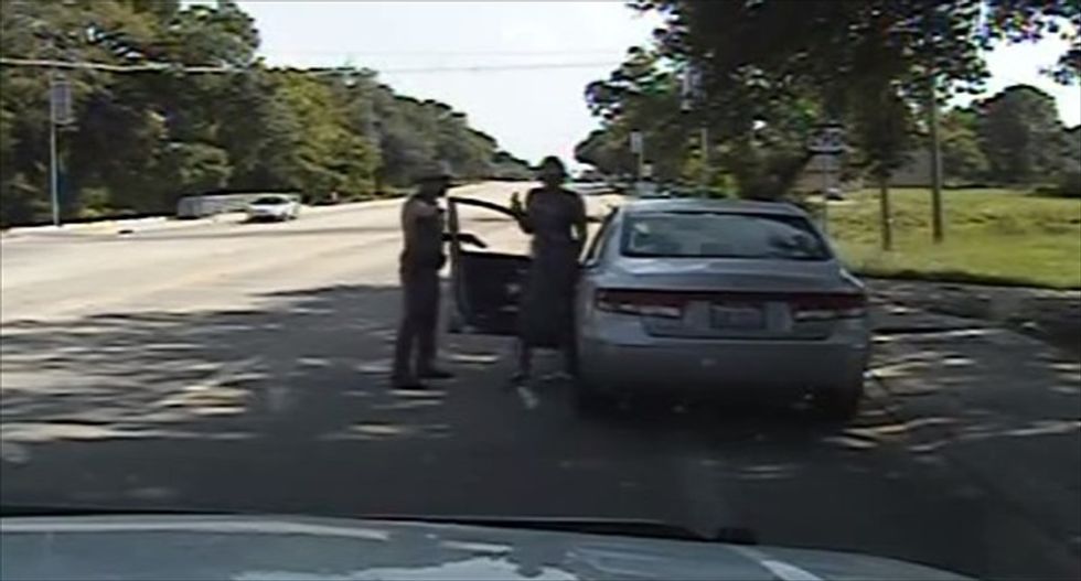 Dashcam footage shows Texas cop threatening Sandra Bland with Taser: 'I will light you up'
