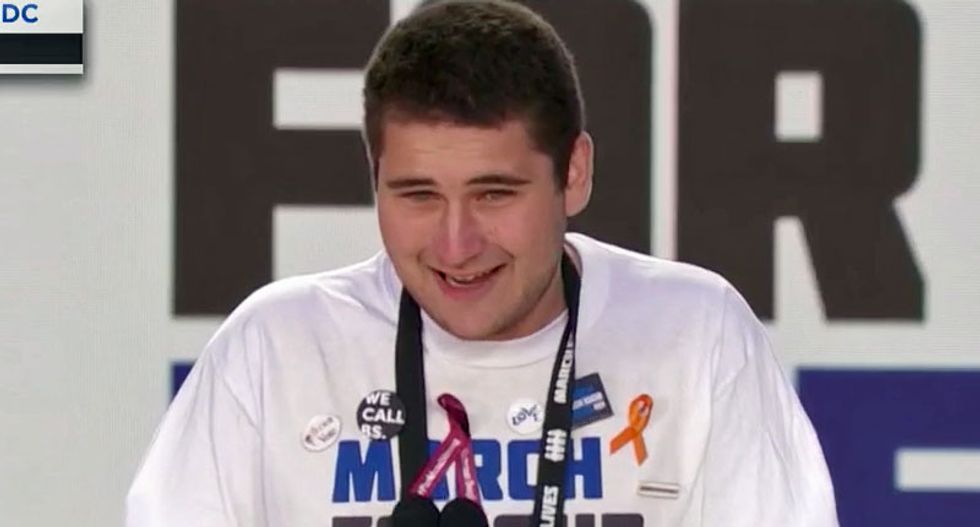 'Our government has been useless': Parkland student slams NRA control in emotional #MarchForOurLives speech