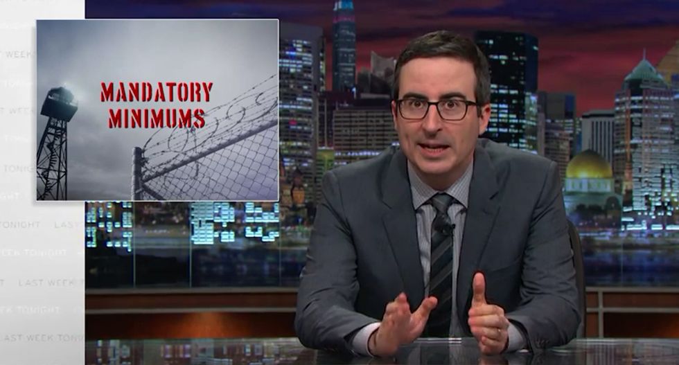 John Oliver: Prison sentences are like penises -- 'If used correctly, even a short one can do the trick’