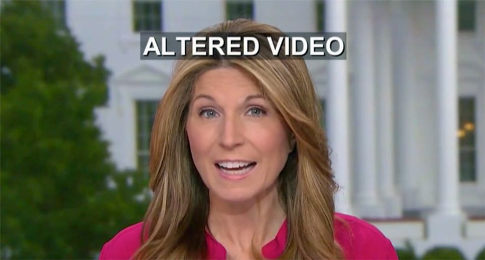 Nicolle Wallace doctors video clip of herself to demonstrate how Trump spread an ugly smear of Pelosi
