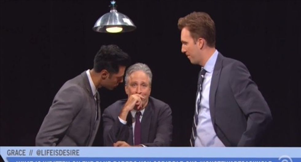 Jon Stewart answers the ultimate fan question: F*ck, marry or kill Colbert, Oliver or Wilmore