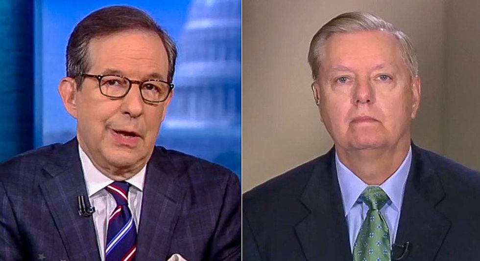 Chris Wallace forces Lindsey Graham to watch old clips of himself calling for Clinton's impeachment